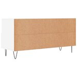 vidaXL Meuble TV blanc 102x36x50 cm bois d'ingénierie