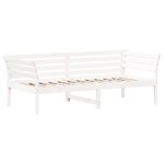 vidaXL Lit de jour sans matelas blanc 90x200 cm bois de pin massif