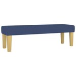 vidaXL Sommier à lattes de lit avec matelas Bleu 200x200 cm Tissu