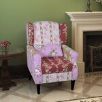 vidaXL Fauteuil avec design de patchwork Tissu
