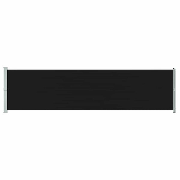 vidaXL Auvent latéral rétractable de patio 600x160 cm noir