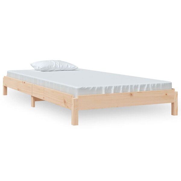 vidaXL Lit empilable sans matelas 75x190 cm bois pin massif