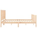 vidaXL Cadre de lit sans matelas bois massif de pin
