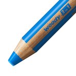 Crayons de couleur Stabilo Woody 3-en-1 30e anniversaire Tiger  pack de 6 + taille-crayons - Crayon de couleur  cire et aquarelle  tout en un - Mine XXL 10 mm - Couleurs assorties