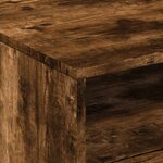 vidaXL Table basse avec lumières LED chêne fumé 50x49x40 cm