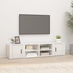 vidaXL Meubles TV 2 Pièces Blanc brillant 80x31 5x36 cm Bois d'ingénierie