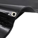 vidaXL Bâche de protection 650 g/m² 1 5x6 m Noir