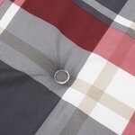 vidaXL Coussins de chaise à dossier haut lot de 6 carreaux rouge