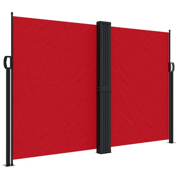 vidaXL Auvent latéral rétractable rouge 160x600 cm