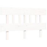vidaXL Cadre de lit sans matelas blanc 140x190 cm bois de pin massif