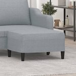 vidaXL Repose-pied Gris clair 70x55x41 cm Tissu