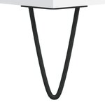 vidaXL Table de chevet Blanc 40x35x50 cm Bois d’ingénierie
