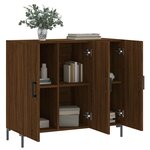 vidaXL Buffet chêne marron 90x34x80 cm bois d'ingénierie