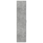 vidaXL Buffet haut gris béton 45x42 5x185 cm bois d'ingénierie