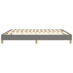 vidaXL Cadre de lit sans matelas gris foncé 180x200 cm tissu