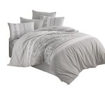 Parure de lit LUNA 240 x 220 cm - Gris