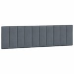 vidaXL Cadre de lit sans matelas gris foncé 180x200 cm velours