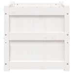 vidaXL Jardinières 2 Pièces blanc bois de pin massif