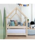 Lit cabane enfant TERY 90 x 190 rose pastel