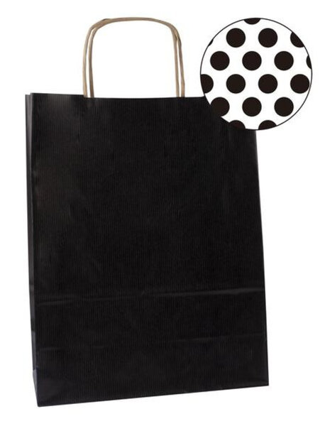 Paq 50 Sacs 32X16X39 Kraft Noir