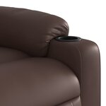 vidaXL Fauteuil inclinable marron similicuir