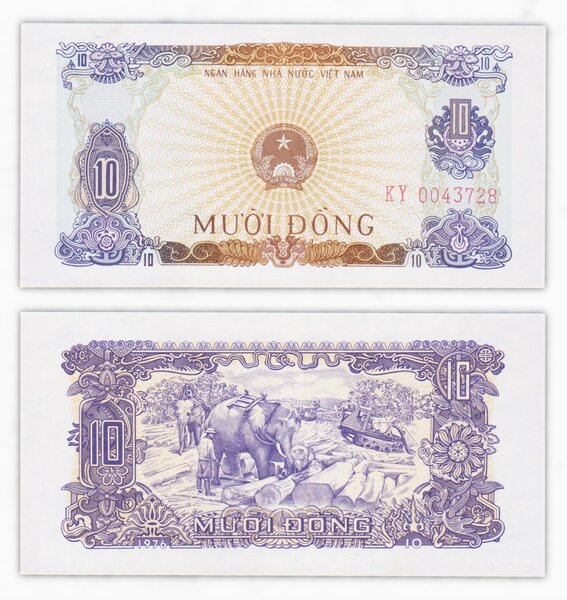 Billet de collection 10 dong 1976 Vietnam - Neuf - P82