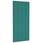 vidaXL Panneaux de toiture 36 Pièces Acier galvanisé Vert 100x45 cm