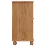 vidaXL Vitrine "ASKIM" 133 5x40x79 cm Bois de pin massif