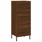 vidaXL Buffet Chêne marron 34 5x34x90 cm Bois d'ingénierie