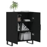 vidaXL Buffet noir 69 5x34x90 cm bois d'ingénierie
