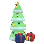 vidaXL Arbre de Noël gonflable avec LED 240 cm