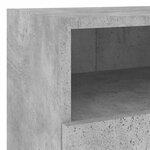 vidaXL Meuble TV mural gris béton 40x30x30 cm bois d'ingénierie
