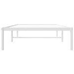vidaXL Cadre de lit métal sans matelas blanc 90x200 cm