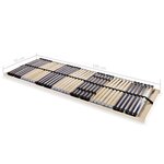 vidaXL Sommier à lattes sans matelas avec 42 lattes 7 zones 70x200 cm