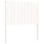 vidaXL Cadre de lit avec tête de lit blanc 90x200 cm bois massif
