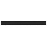 vidaXL Paravent 9 panneaux Tissu 1200 x 160 cm Noir