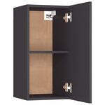 vidaXL Meubles TV 2 Pièces Gris 30 5x30x60 cm Bois d’ingénierie