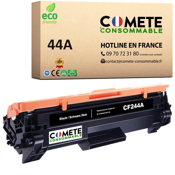 44A - 1 Toner compatible avec HP 44A CF244A Noir - Marque française