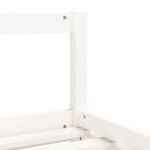 vidaXL Cadre de lit pour enfants blanc 90x200 cm bois de pin massif