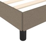 vidaXL Cadre de lit Taupe 100x200 cm Tissu