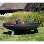 RedFire Bol à feu Salo Acier Noir 80 cm 81020