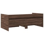 vidaXL Lit de jour avec tiroirs sans matelas chêne marron 90x190 cm