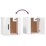 vidaXL Meubles TV muraux 2 Pièces Blanc 40x34 5x40 cm