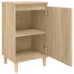 vidaXL Tables de chevet 2Pièces chêne sonoma 40x35x70cm bois d'ingénierie