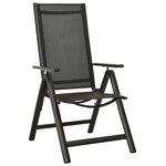 vidaXL Ensemble à manger de jardin 5 Pièces aluminium anthracite