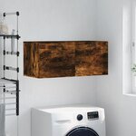 vidaXL Armoire murale chêne fumé 80x36 5x35 cm bois d'ingénierie
