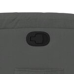 vidaXL Fauteuil inclinable Gris foncé Tissu