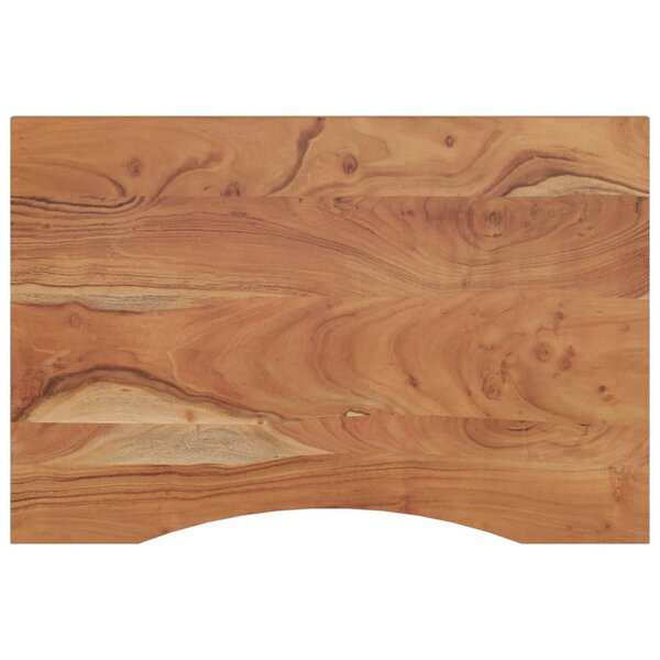 vidaXL Dessus de bureau 100x60x2 5 cm rectangulaire bois massif acacia