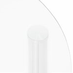 vidaXL Table d'appoint 2 niveaux Transparent 38 cm Verre trempé
