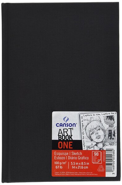 Bloc Croquis ARTBOOK ONE Format A4 200 Pages 100g Noir CANSON